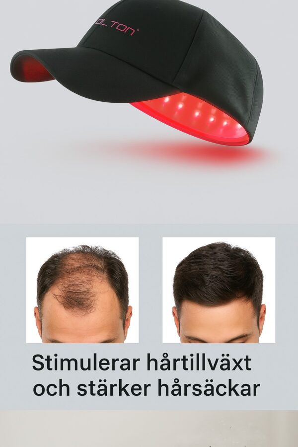 LED- & Laserkeps för Hårväxt – 72 LED + 10 Klass 3R Laserdioder - Bild 7